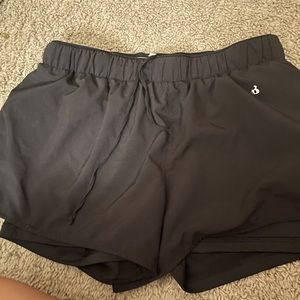 they were my old shorts i didn’t wear, they have a spandex material underneath